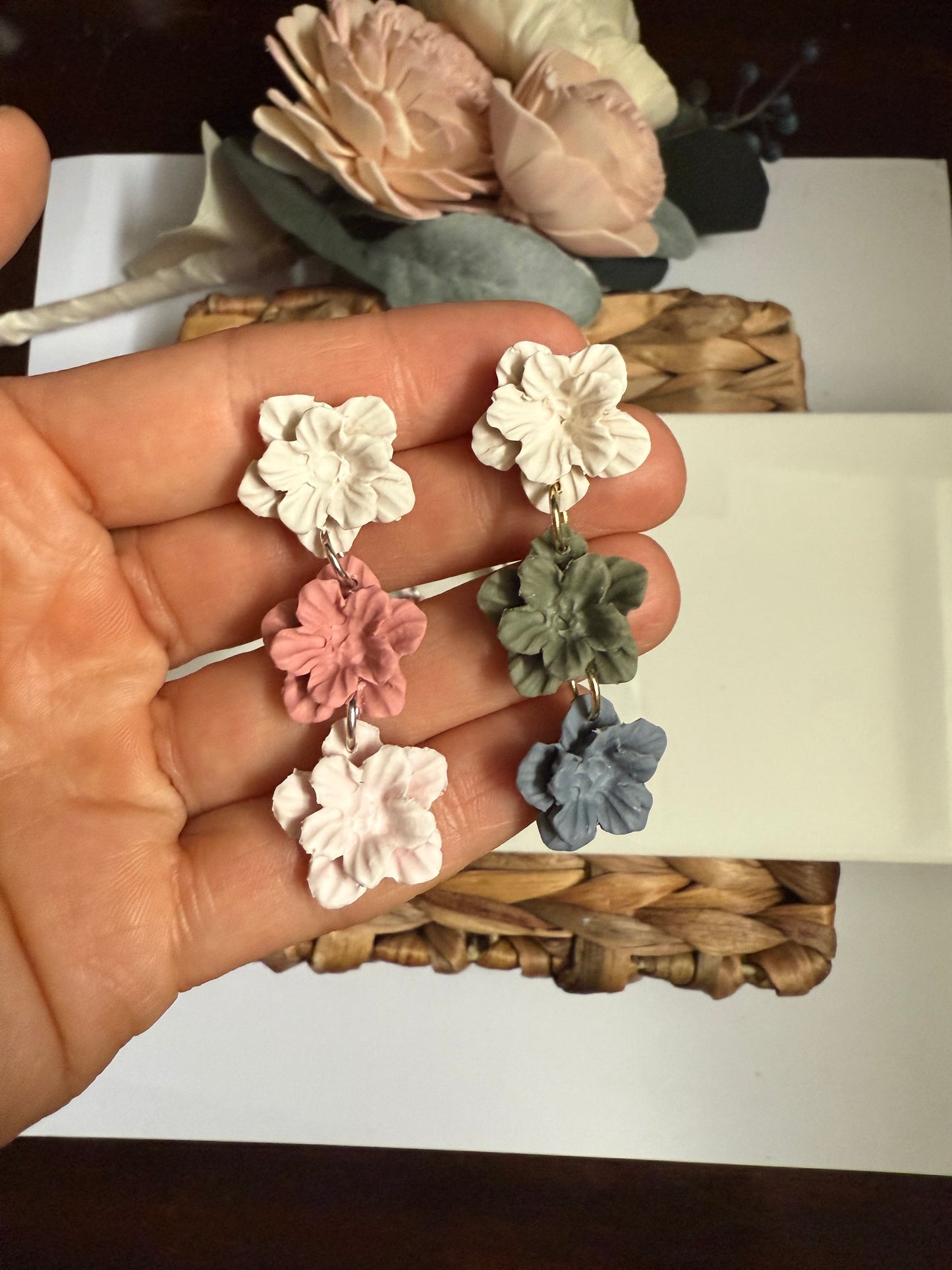 Flower Tiered Dangle