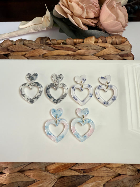 Floral Heart Dangle