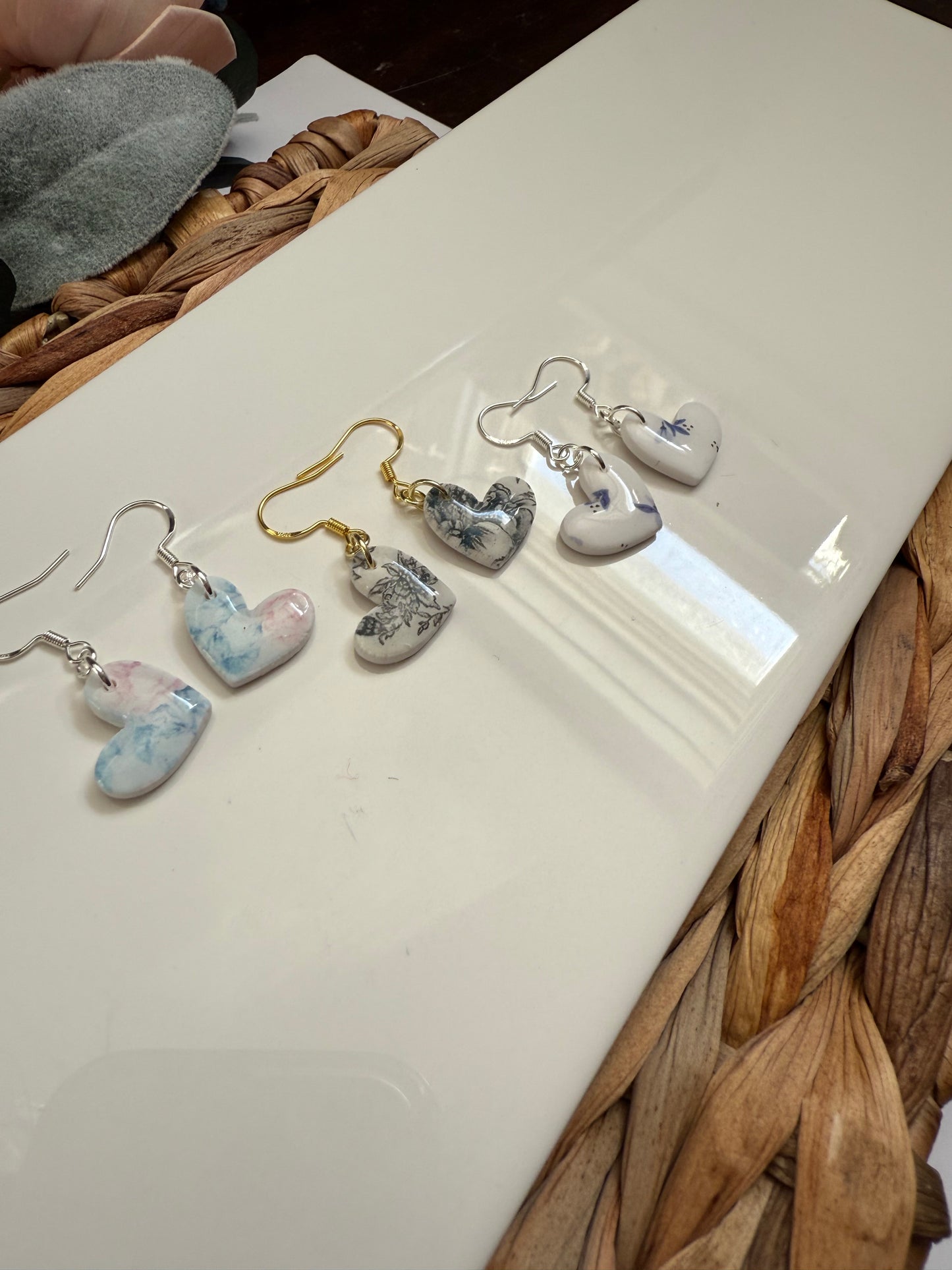 Dainty Floral Heart Dangle