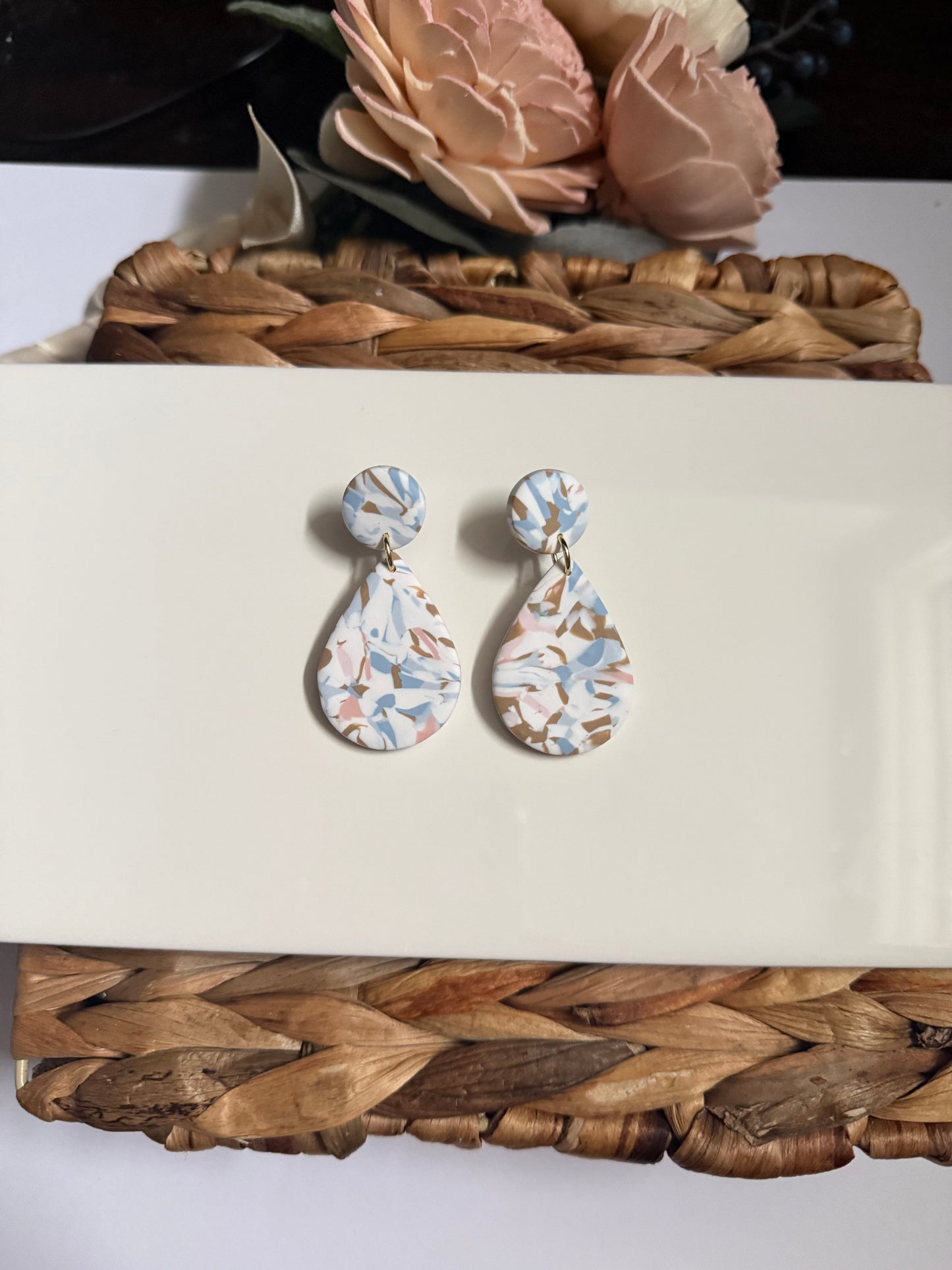 Statement Marble Dangle