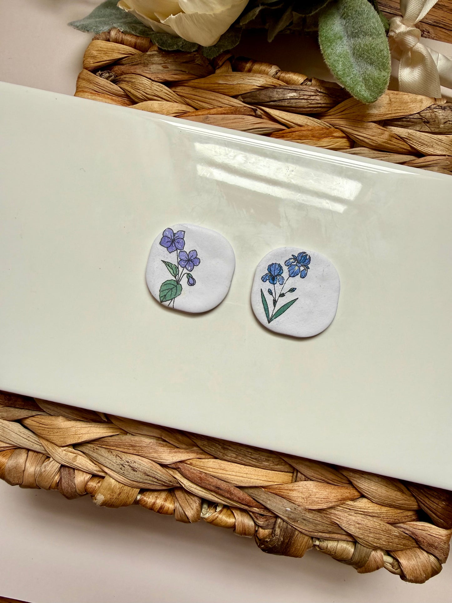 February Birth Flower Magnet