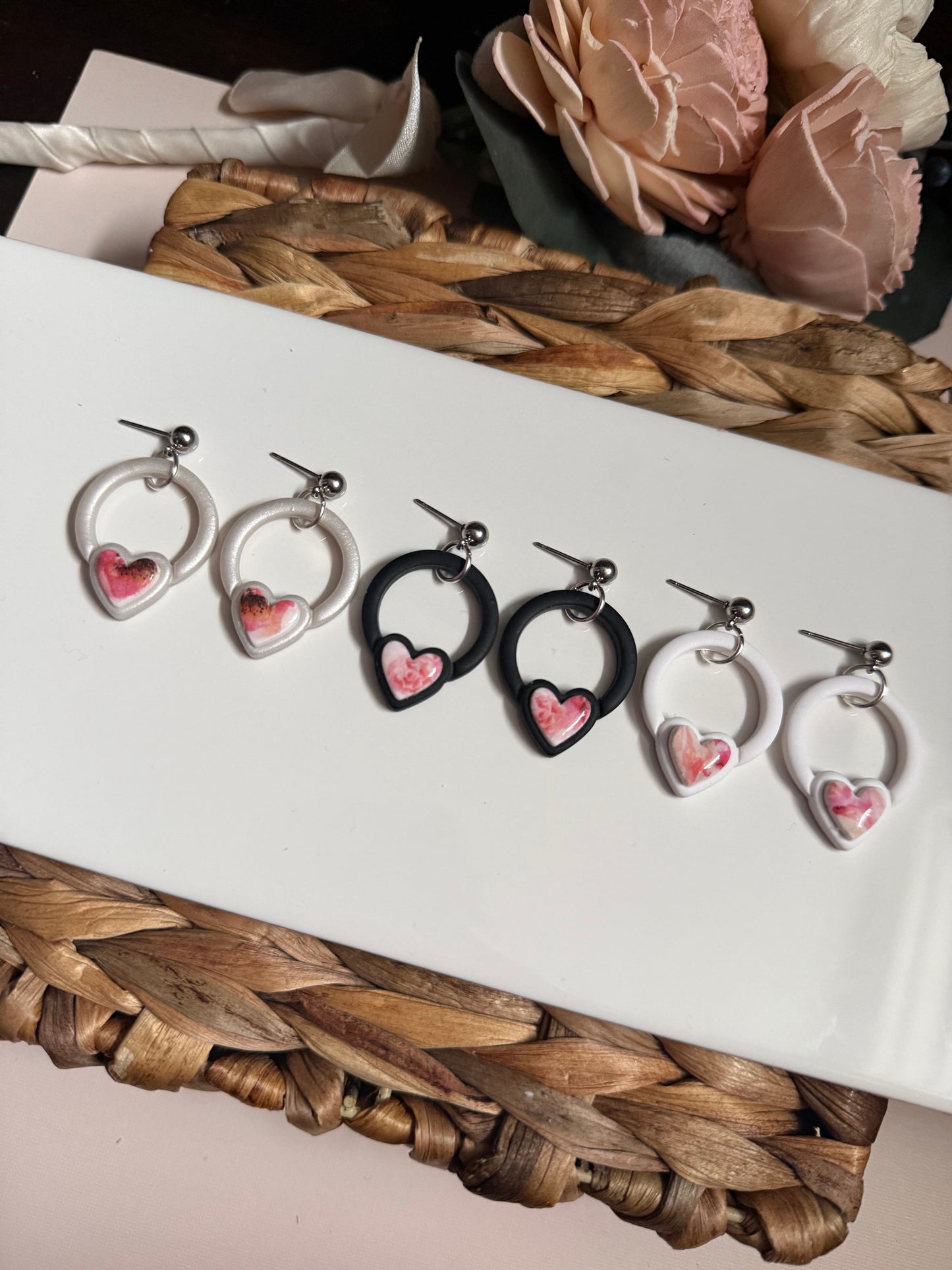 Valentine Embossed Dangle