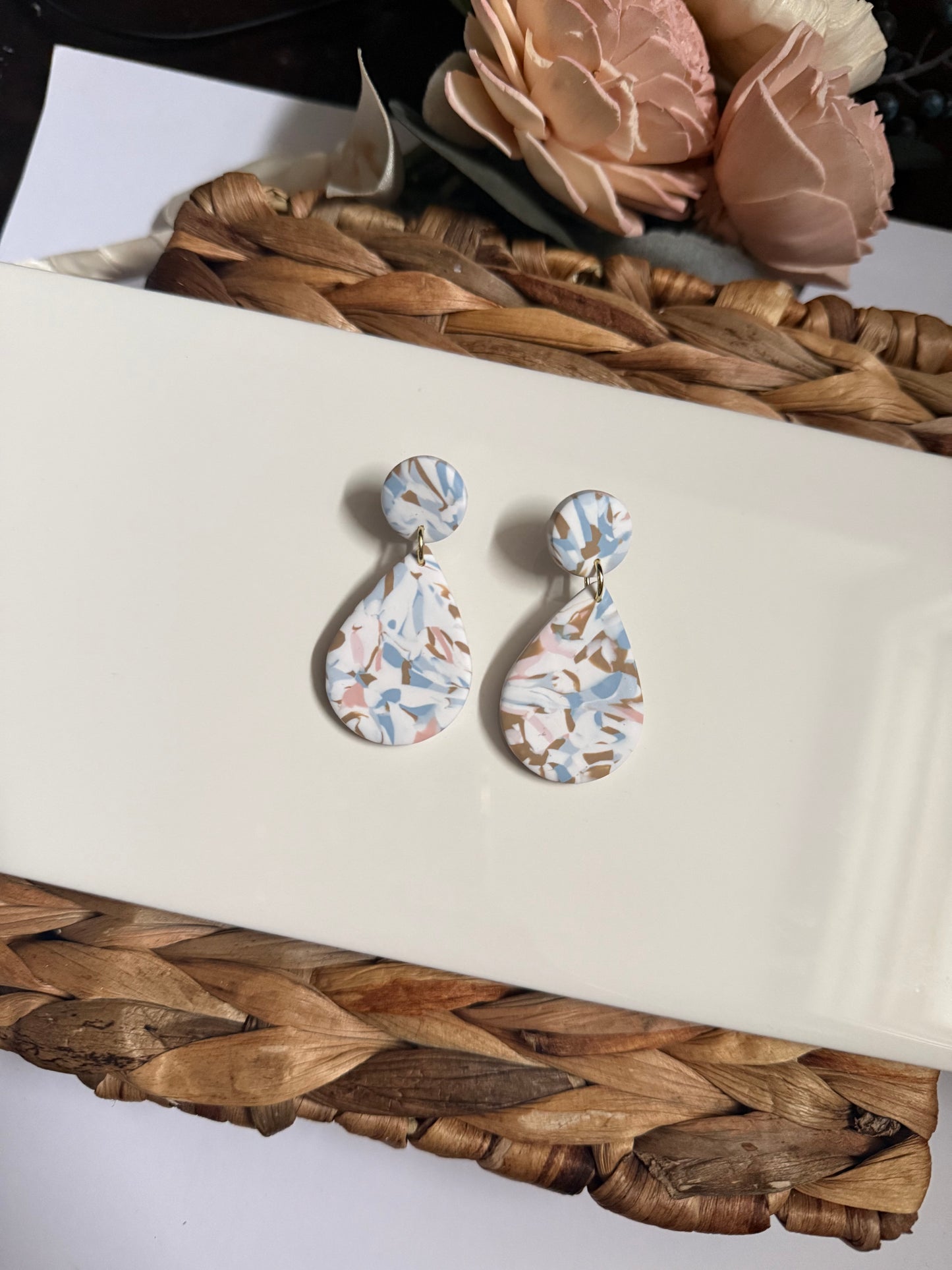 Statement Marble Dangle