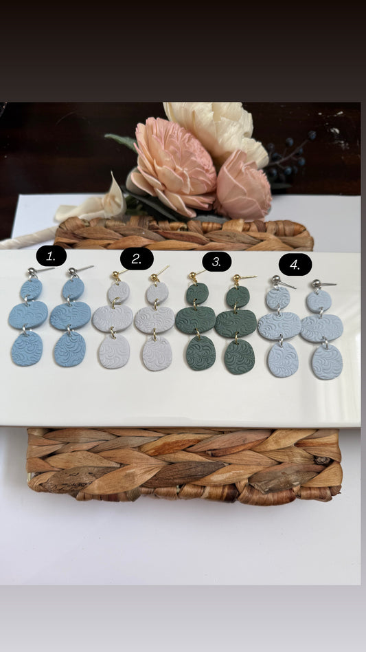 Embossed Abstract Dangle