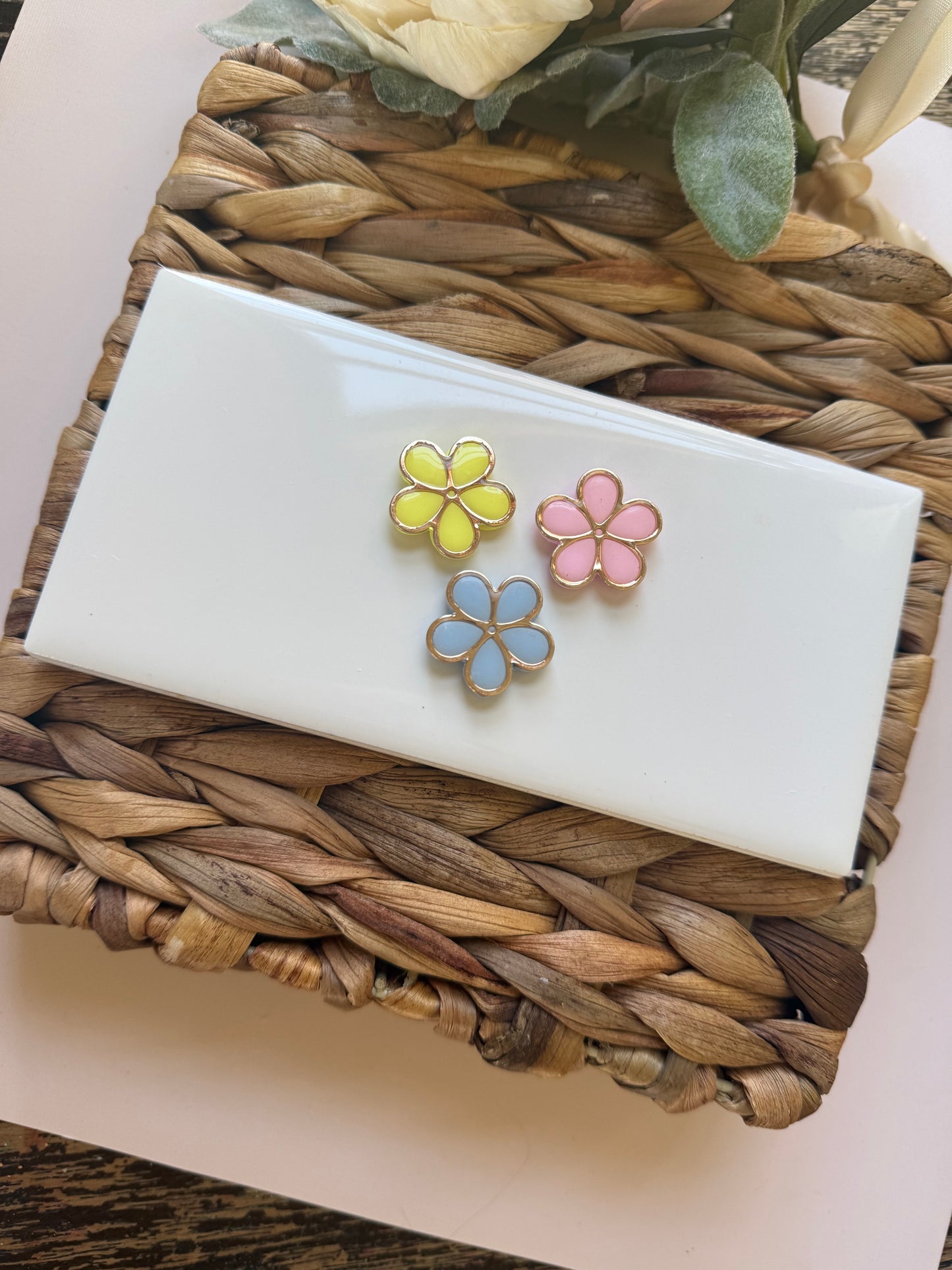 Flower Magnet Pack (Silver)
