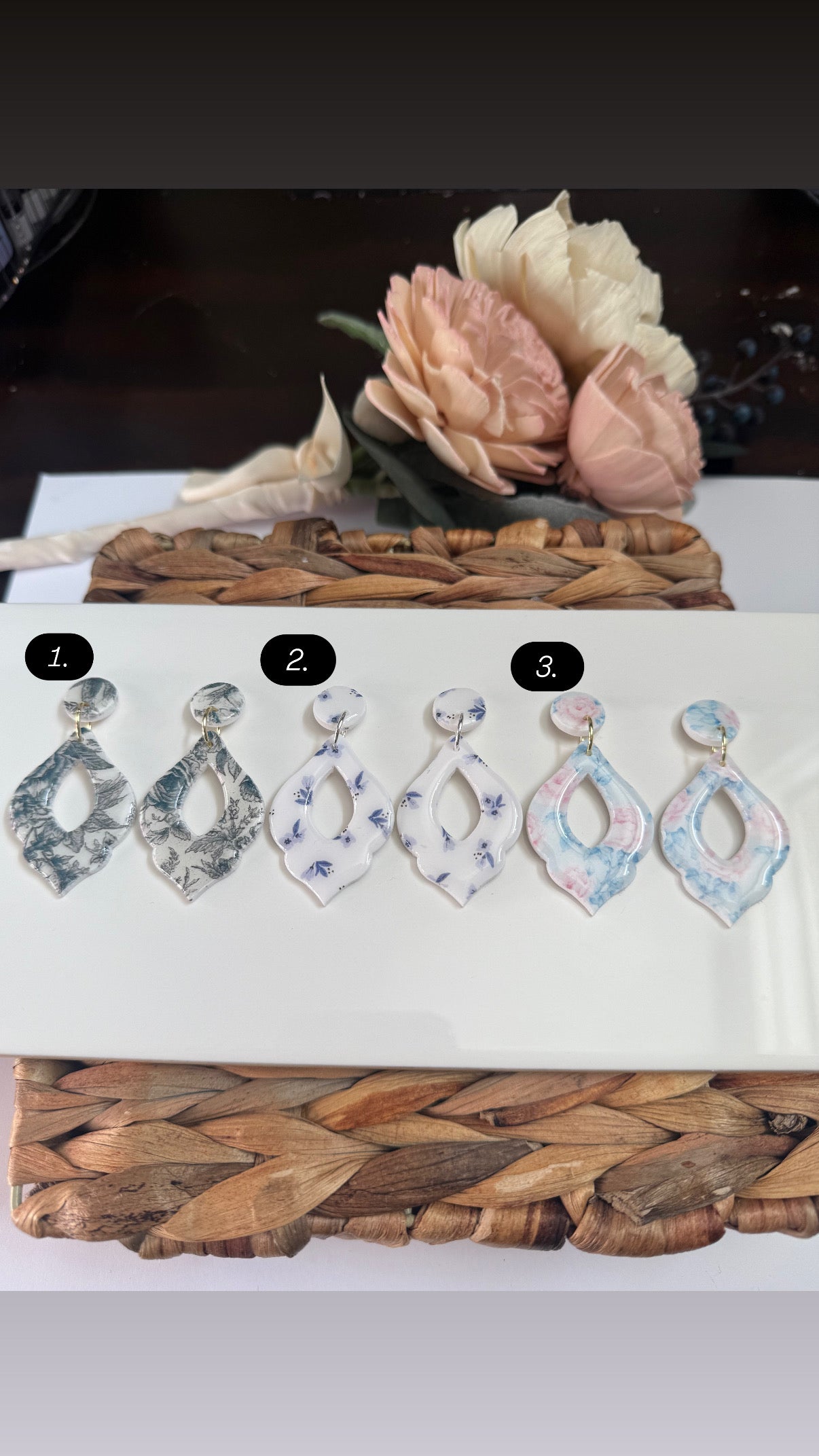 Statement Floral Dangle