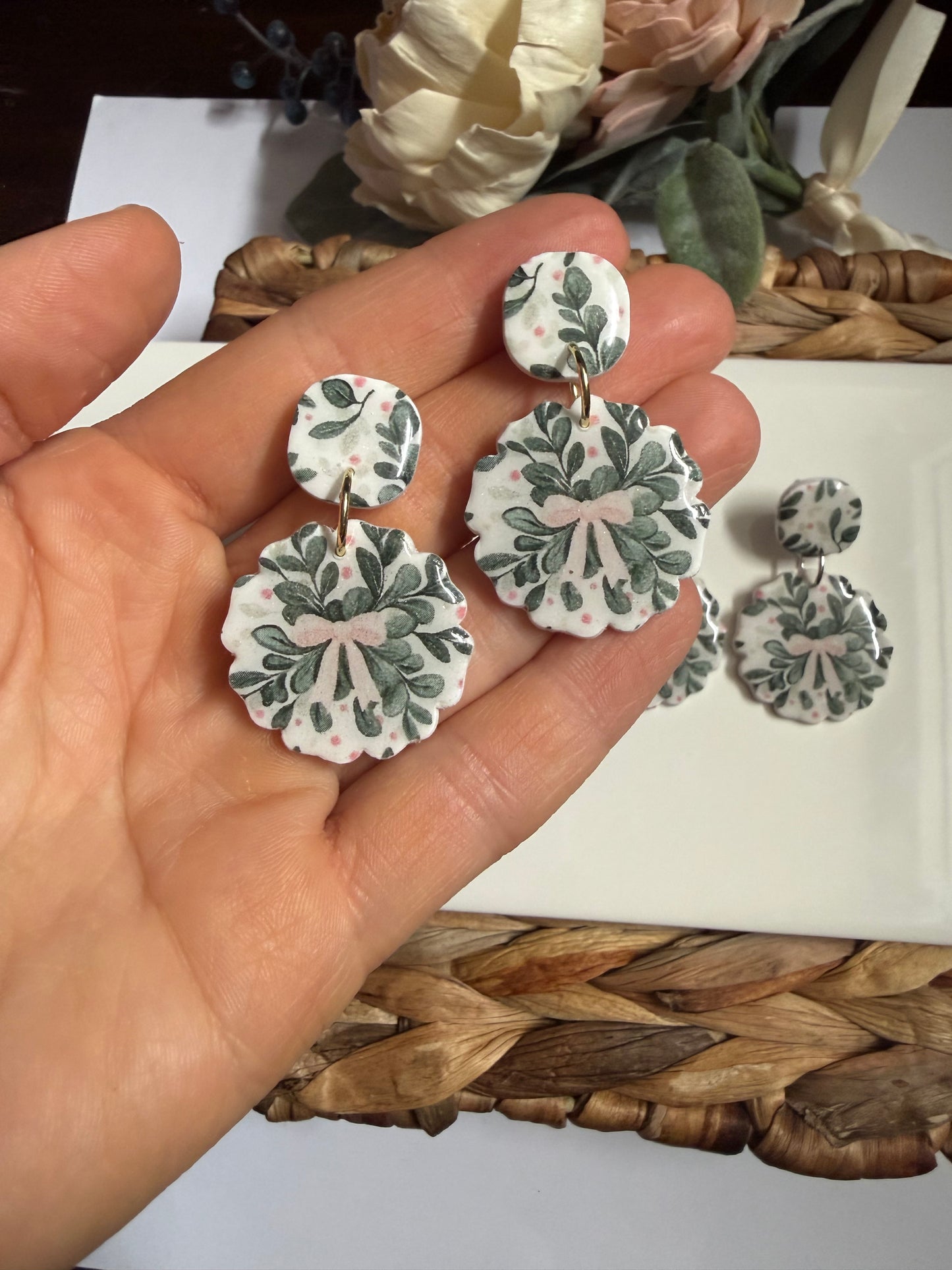 Bow Christmas Dangle