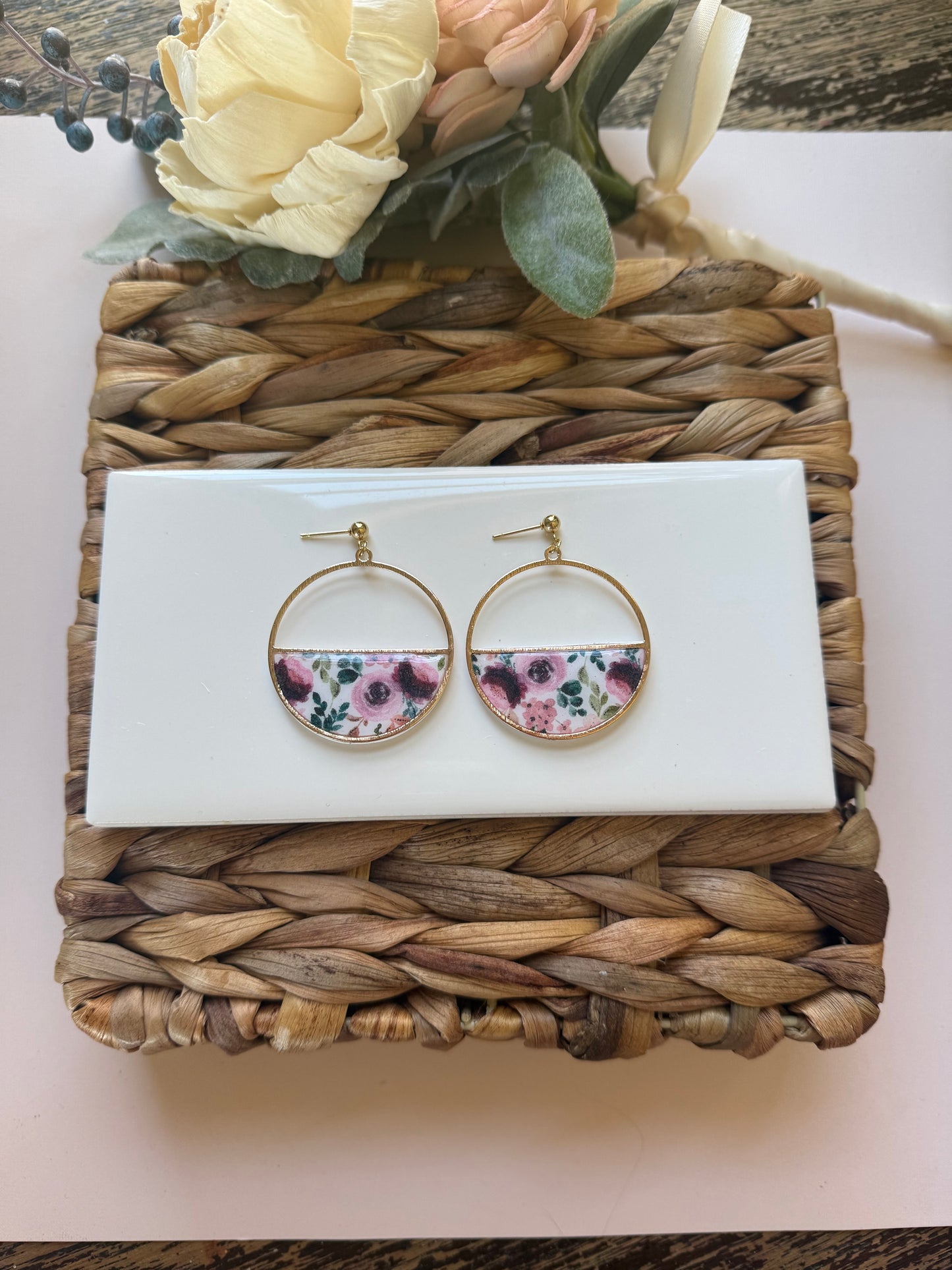 Statement Floral Dangle