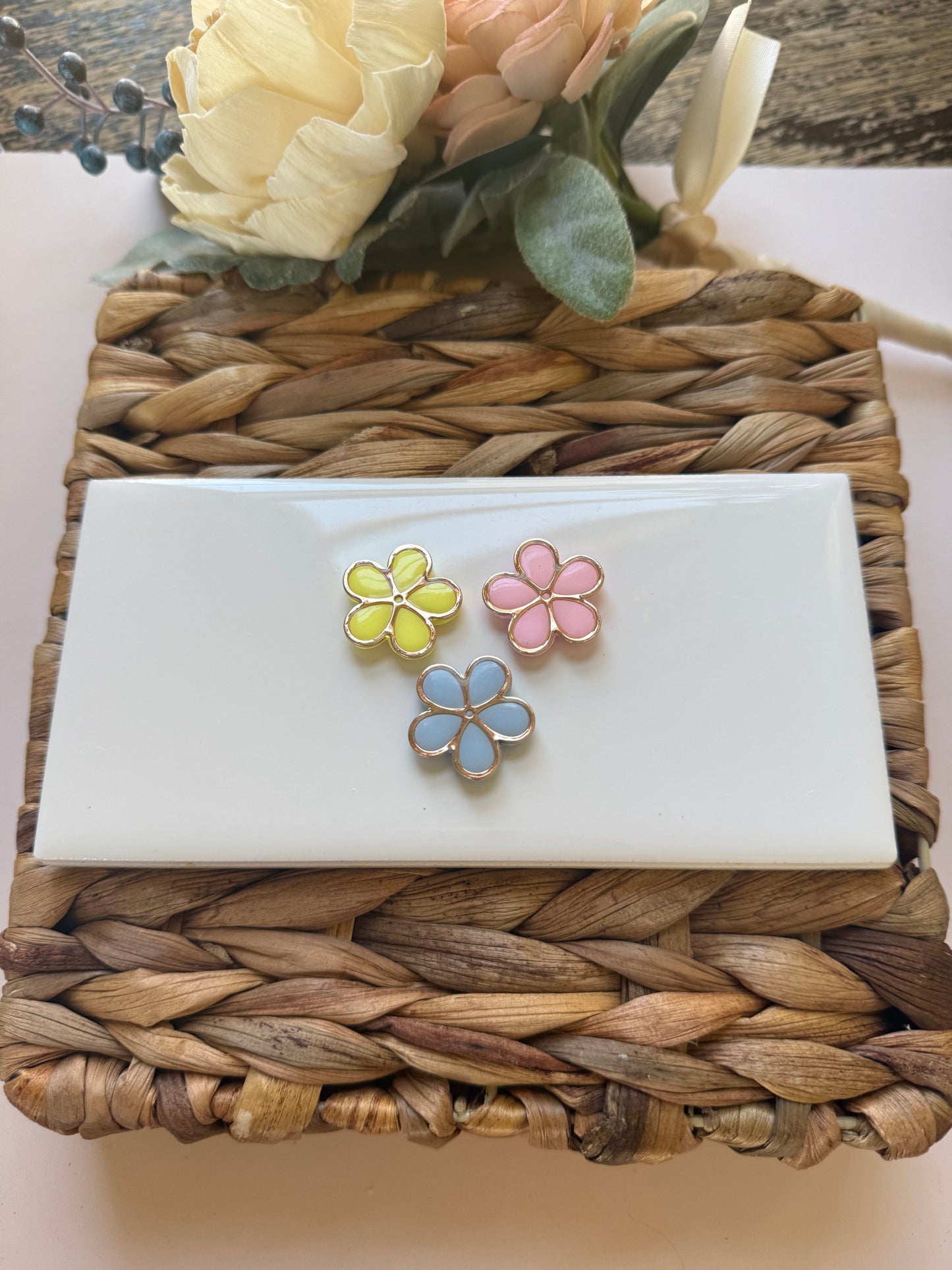 Flower Magnet Pack (Silver)