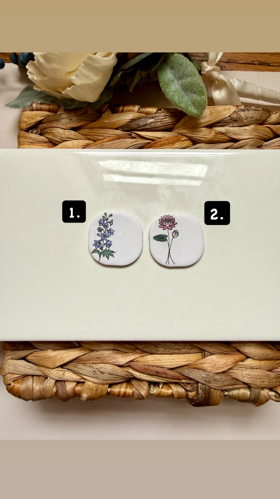 July Birth Flower Magnet