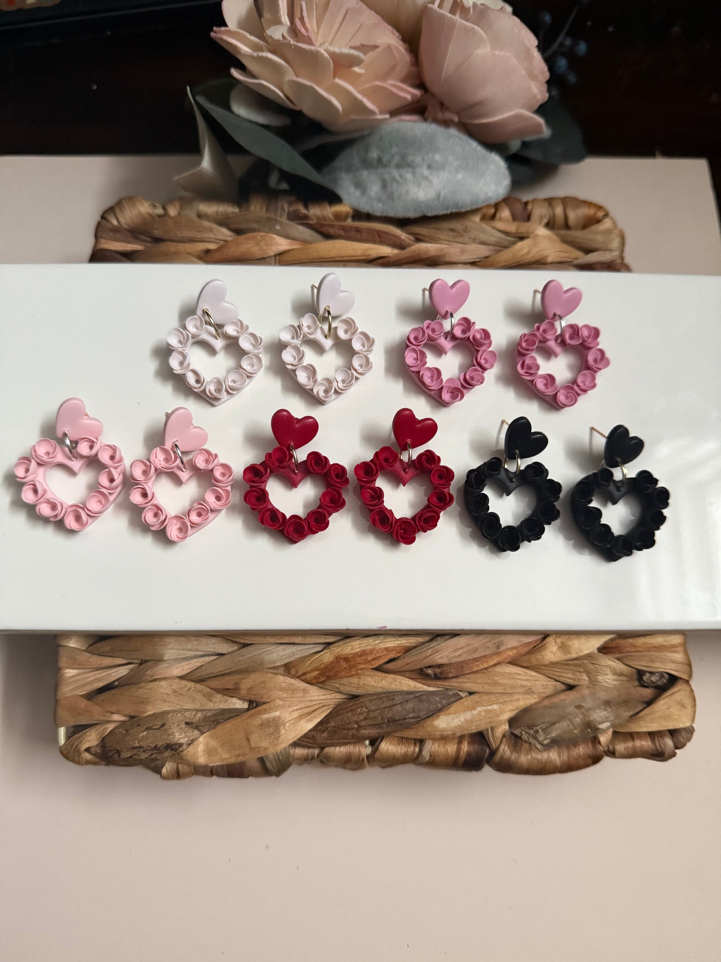 Floral Heart Dangle