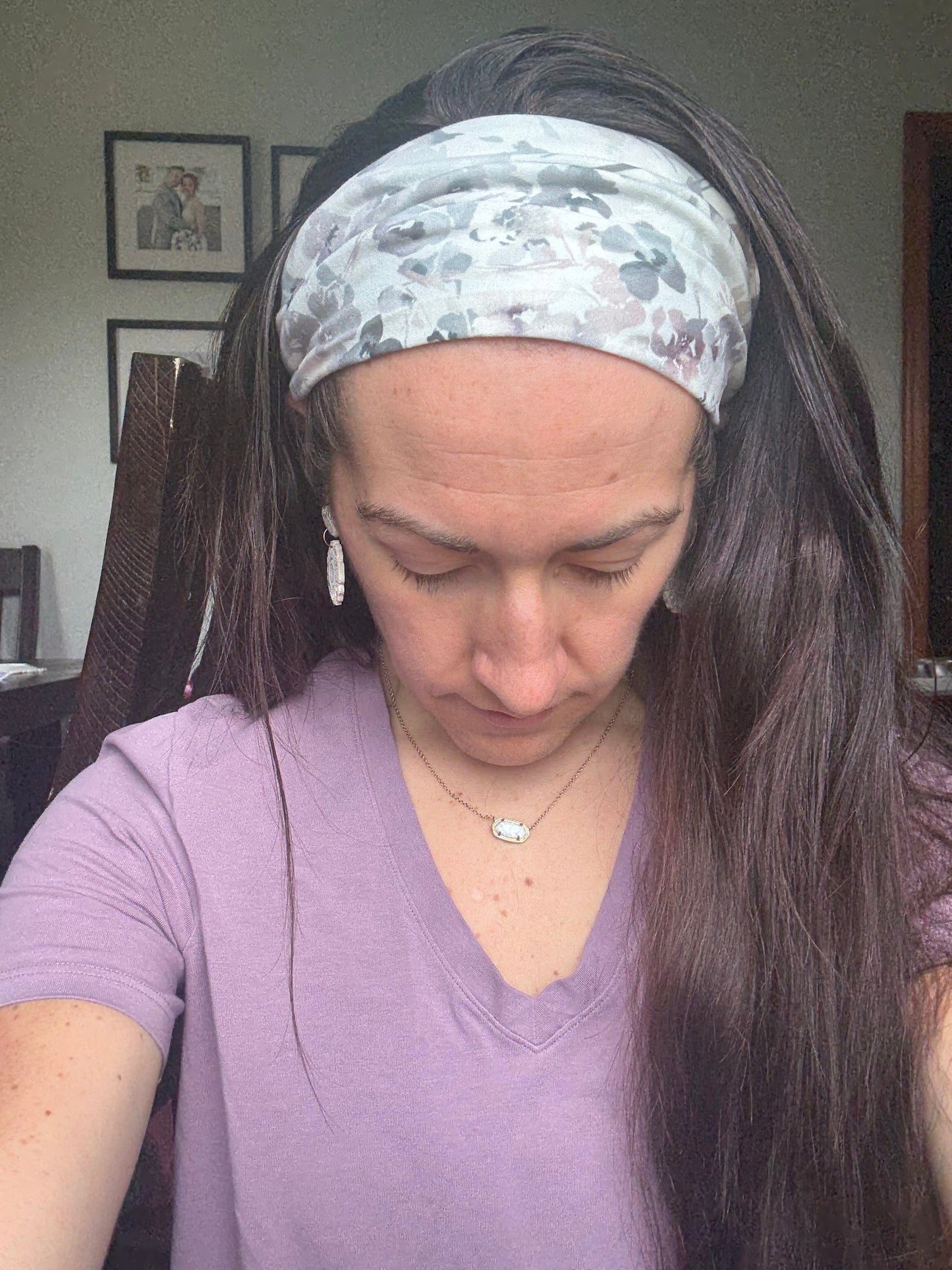 Navy Floral Headband