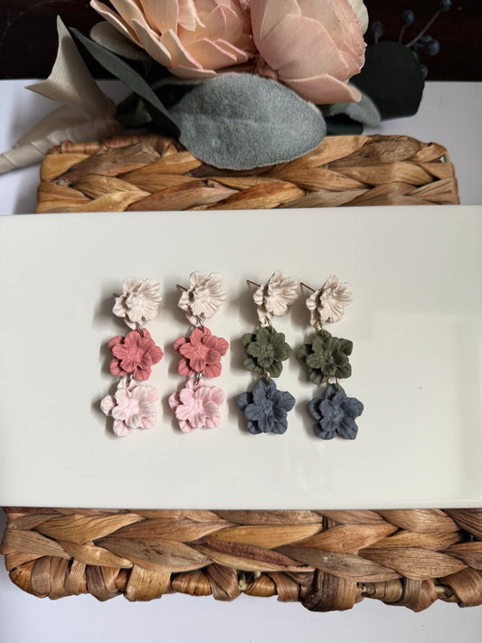 Flower Tiered Dangle