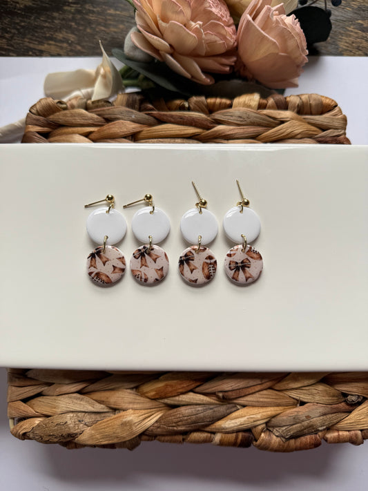 Dainty Bow Football Dangle