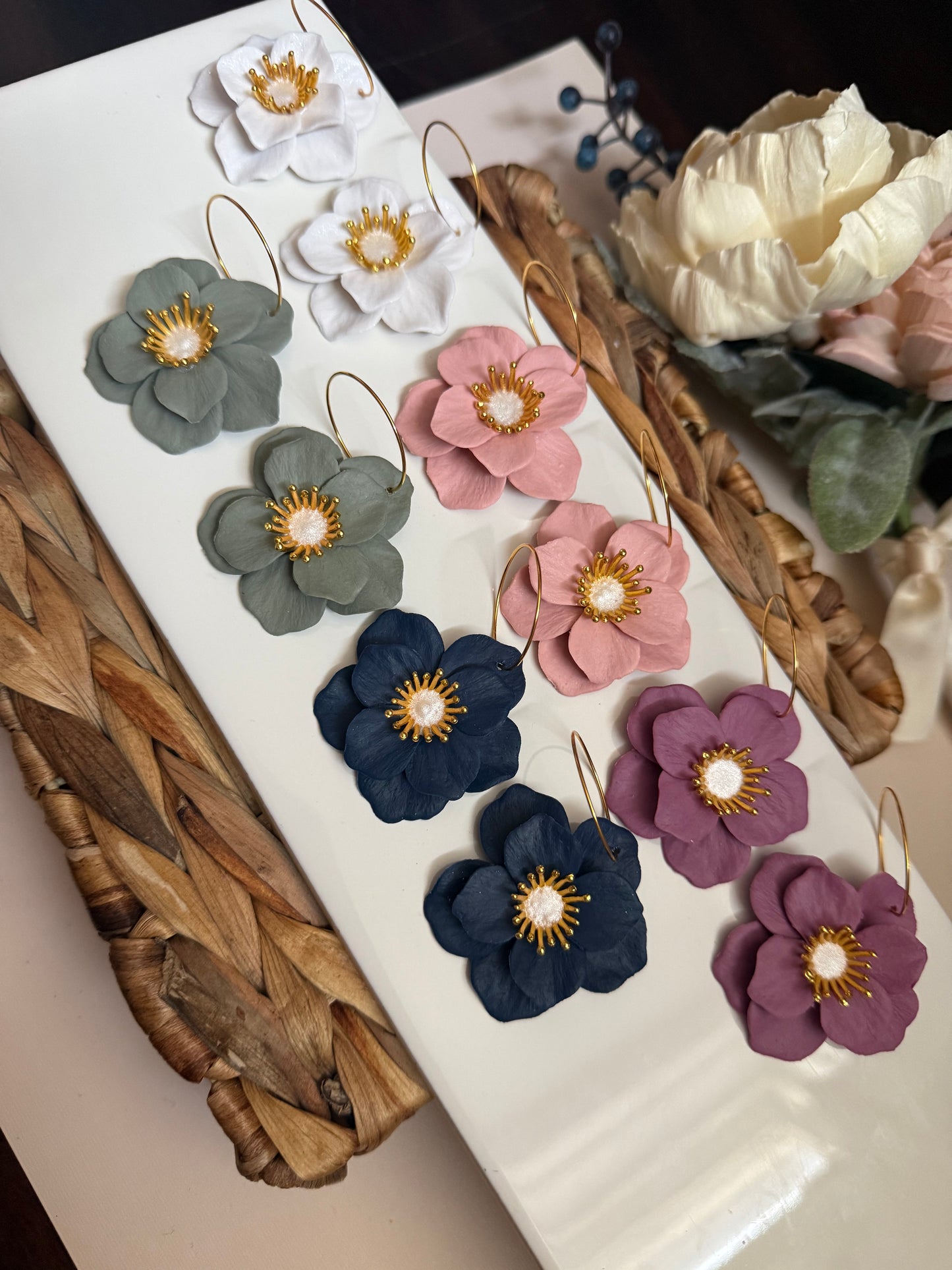 Statement Floral Dangle