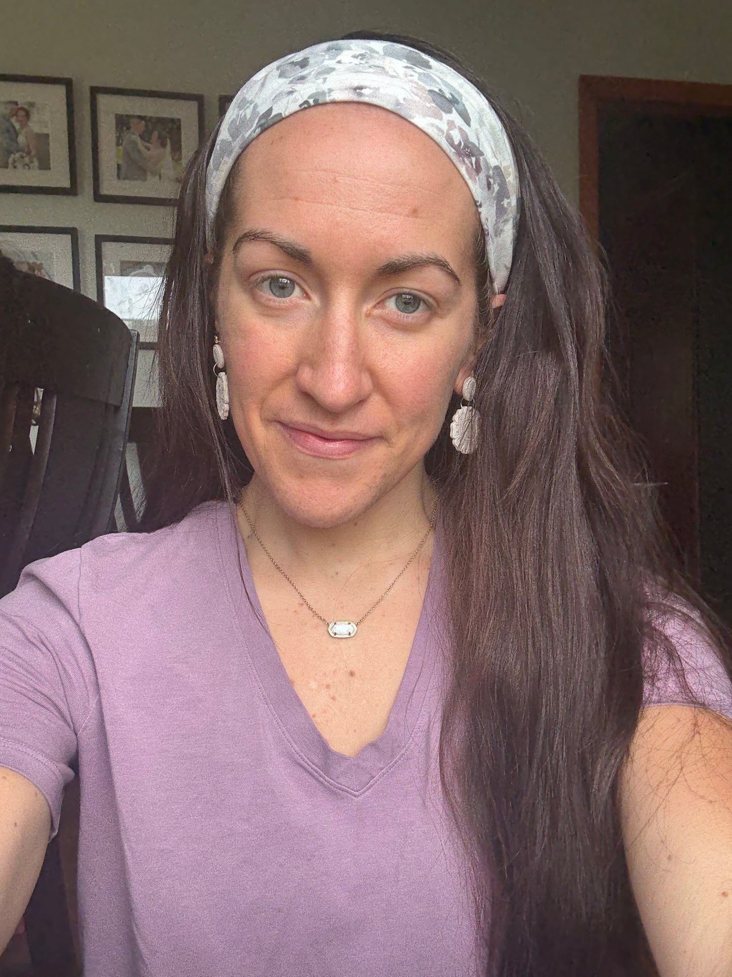 Navy Floral Headband