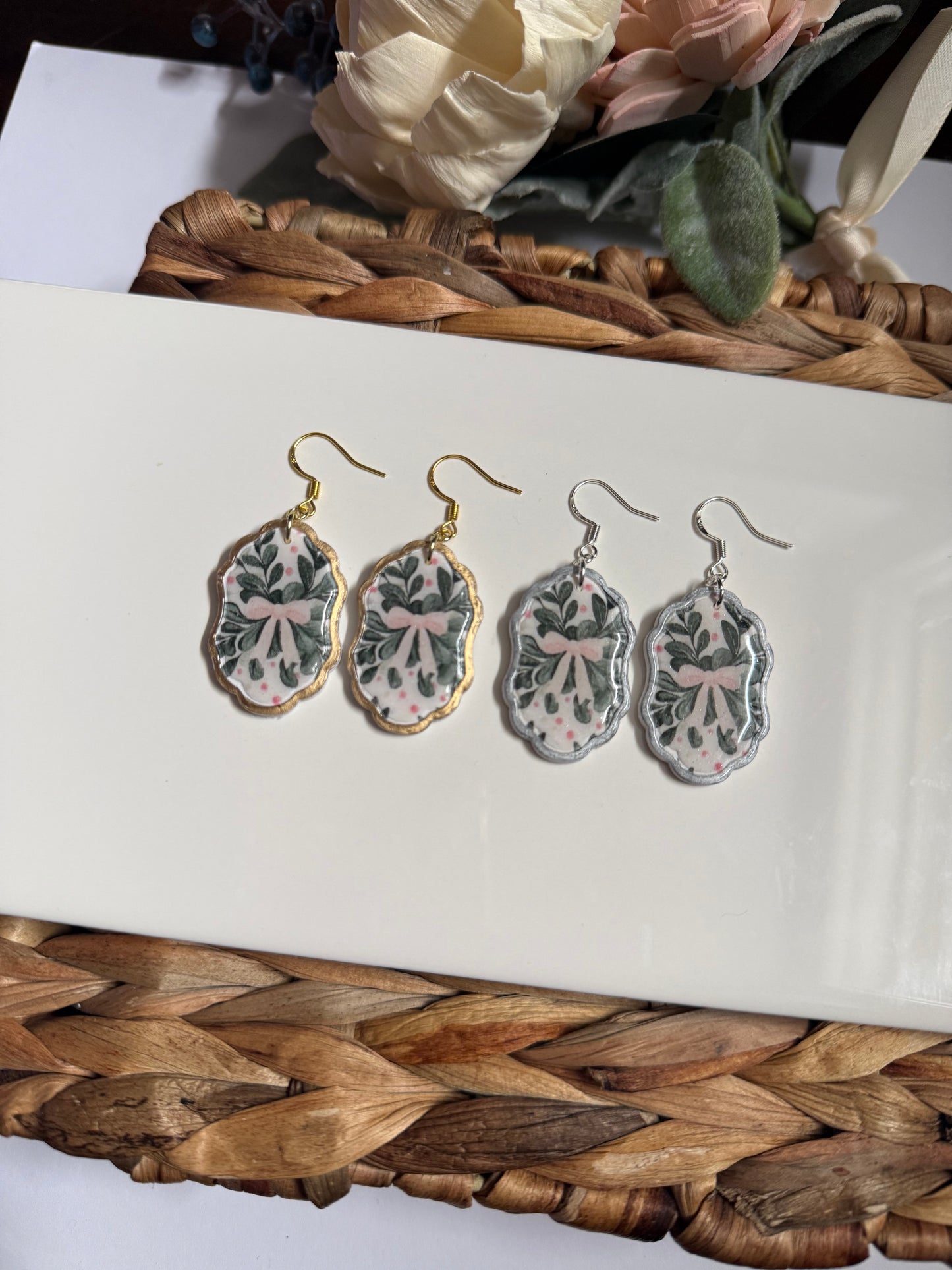 Bow Christmas Dangle