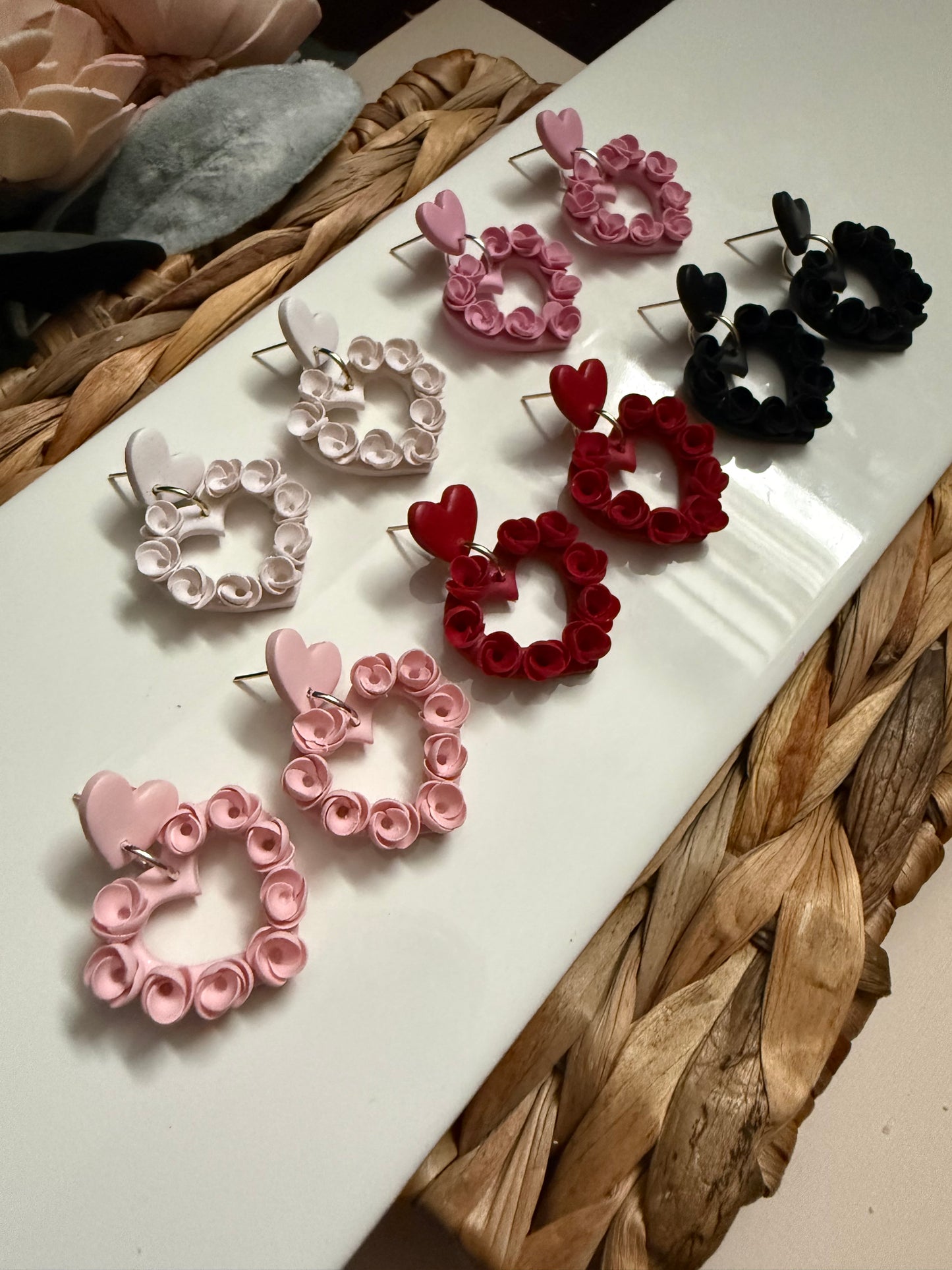Floral Heart Dangle