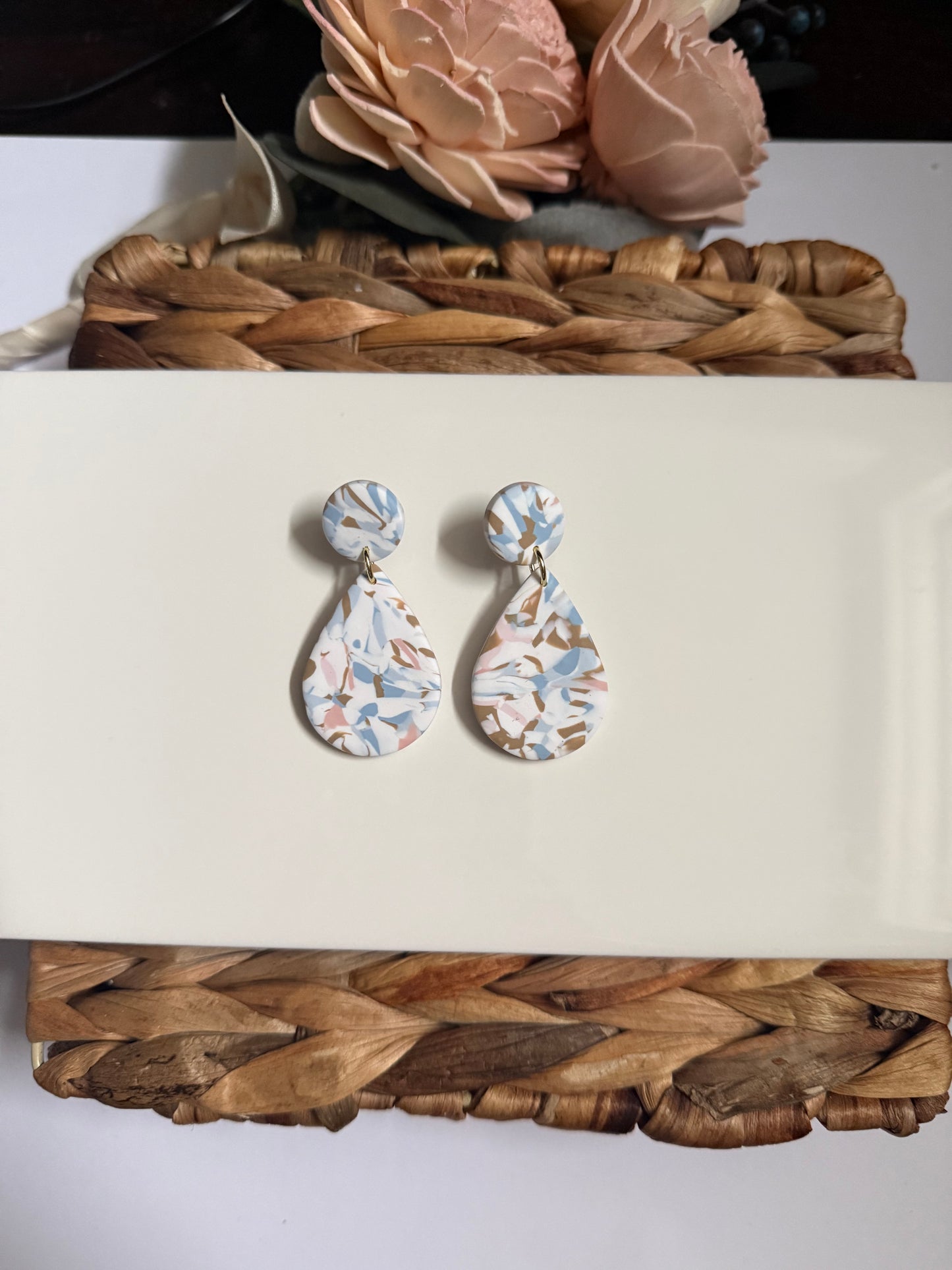 Statement Marble Dangle