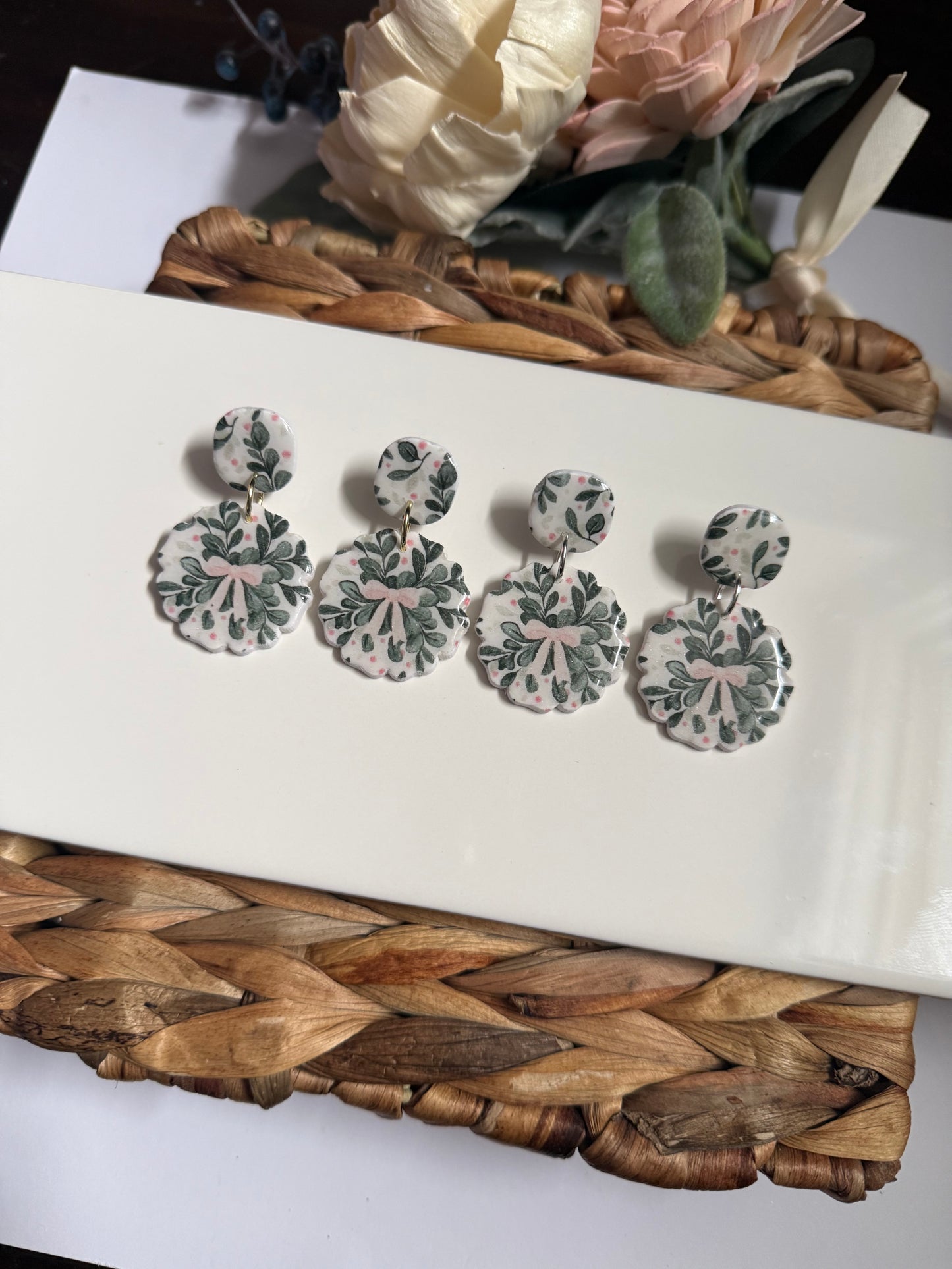 Bow Christmas Dangle