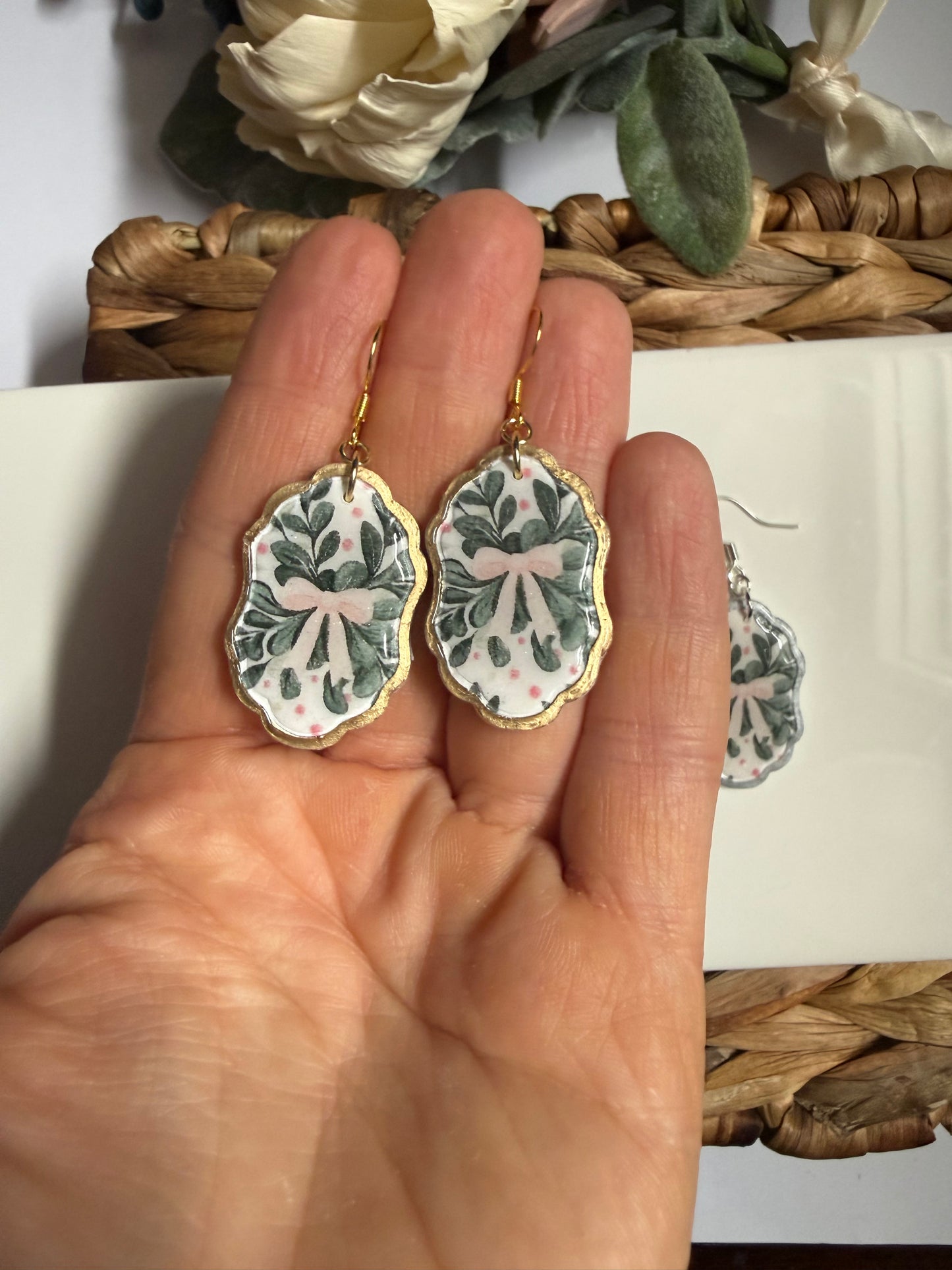 Bow Christmas Dangle