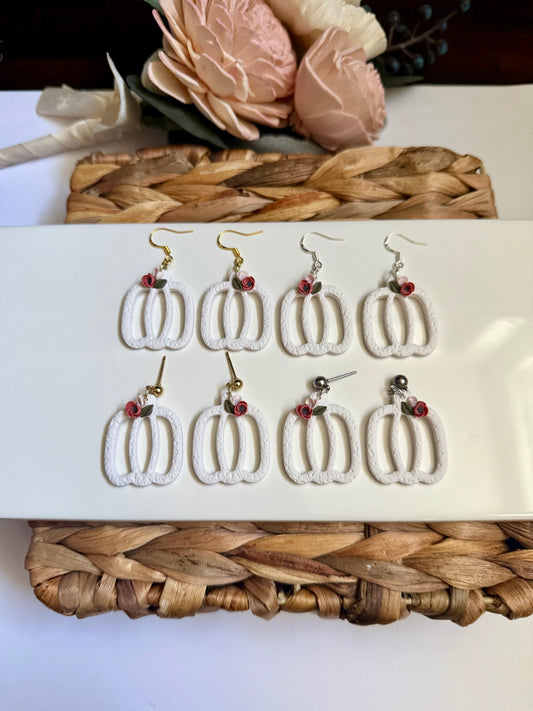 Pre-Order Floral Pumpkin Dangle