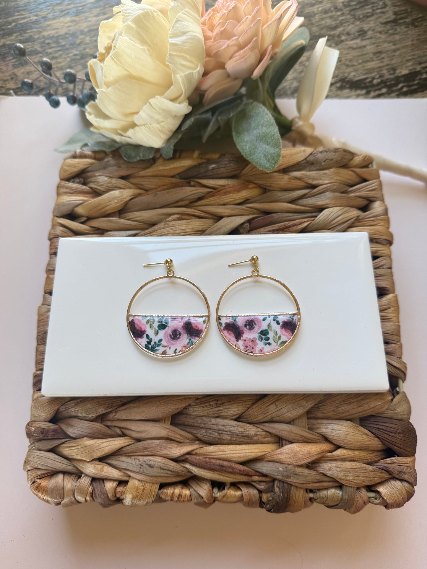 Statement Floral Dangle