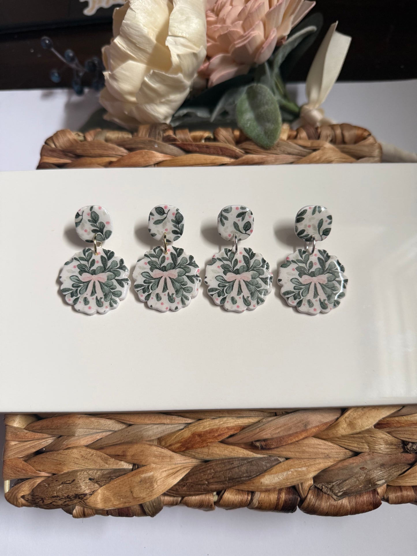 Bow Christmas Dangle