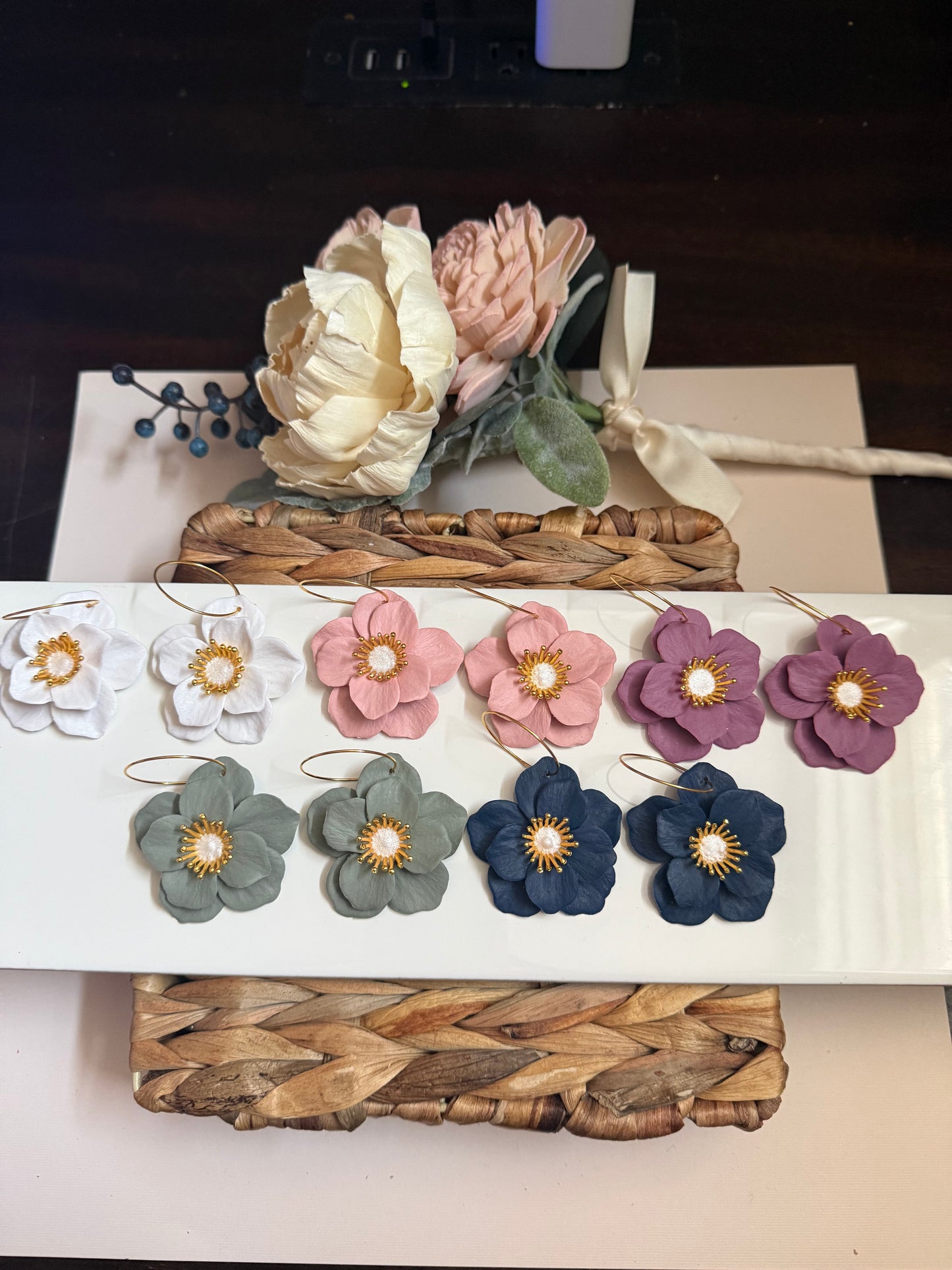 Statement Floral Dangle