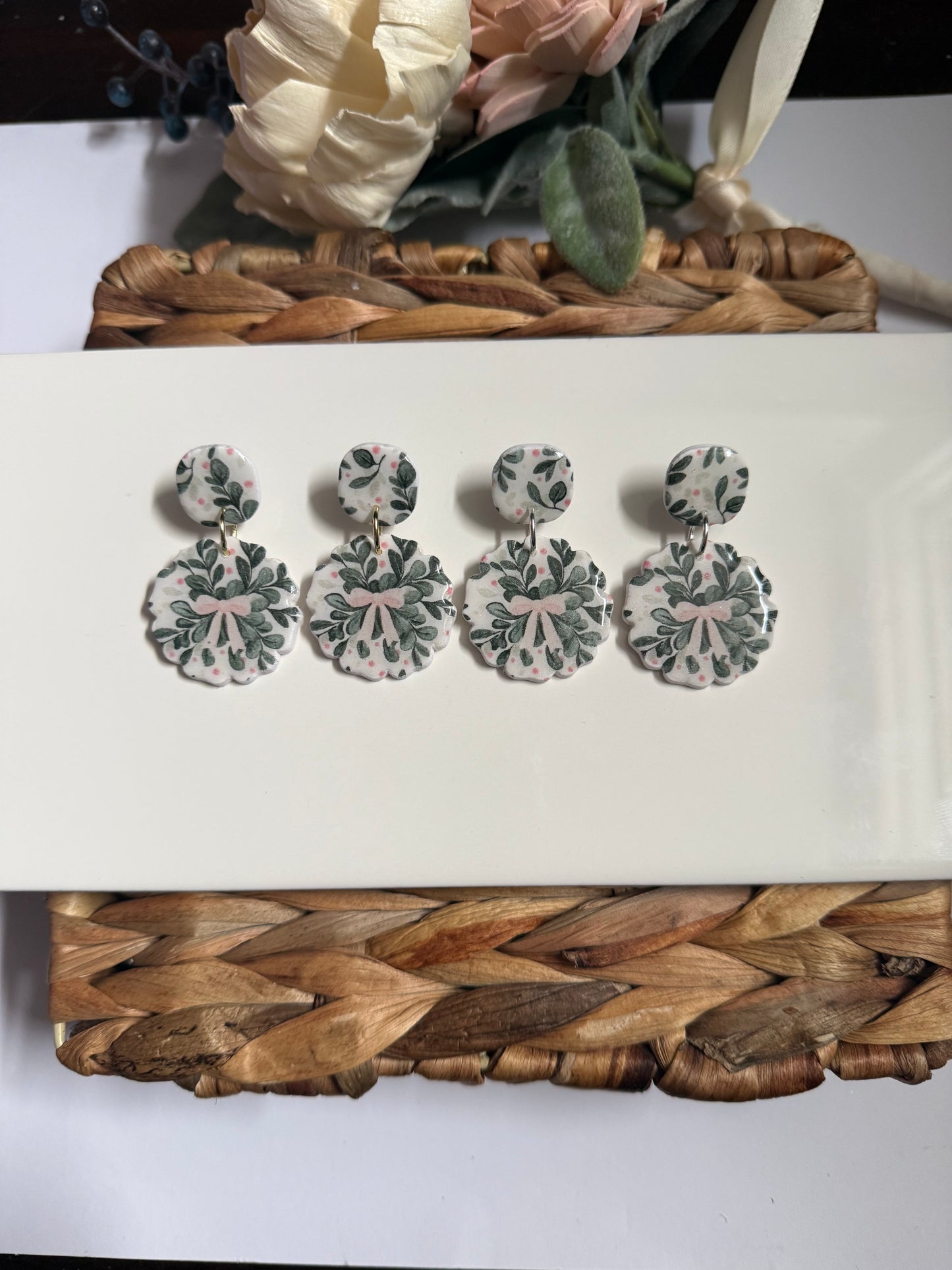 Bow Christmas Dangle