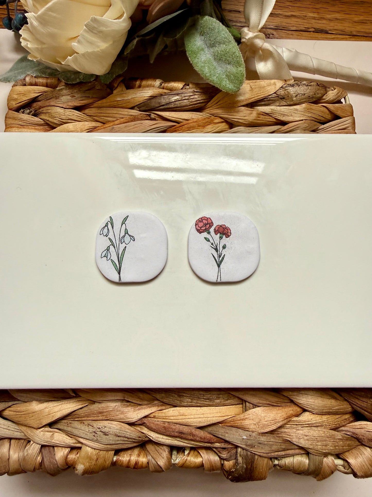 January Birth Flower Magnet