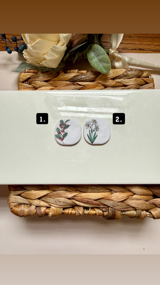 December Birth Flower Magnet