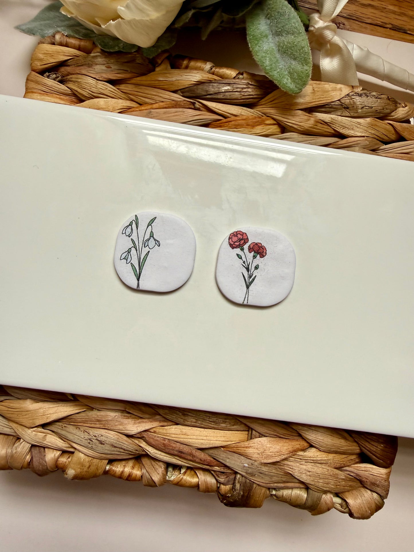 January Birth Flower Magnet