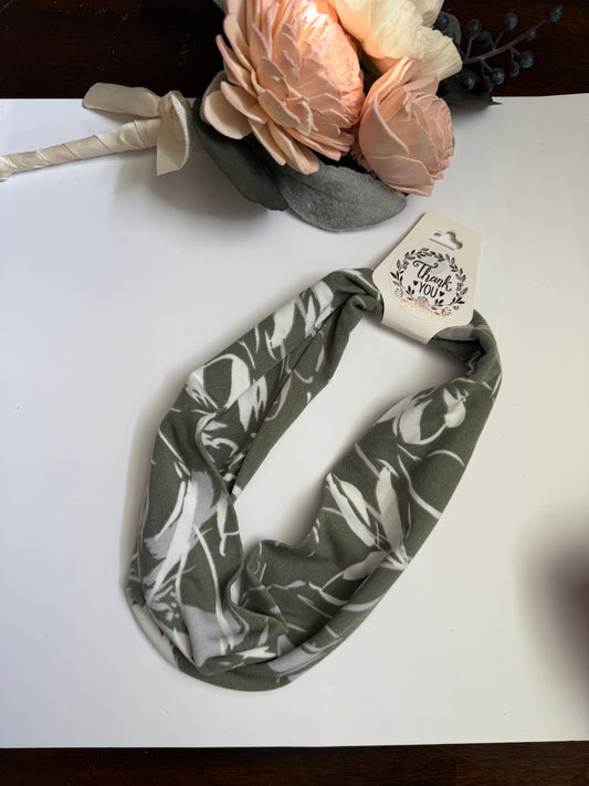 Green Floral Headband