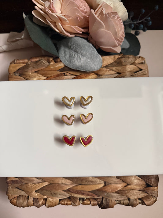 Bezzle Heart Stud (Made to Order)