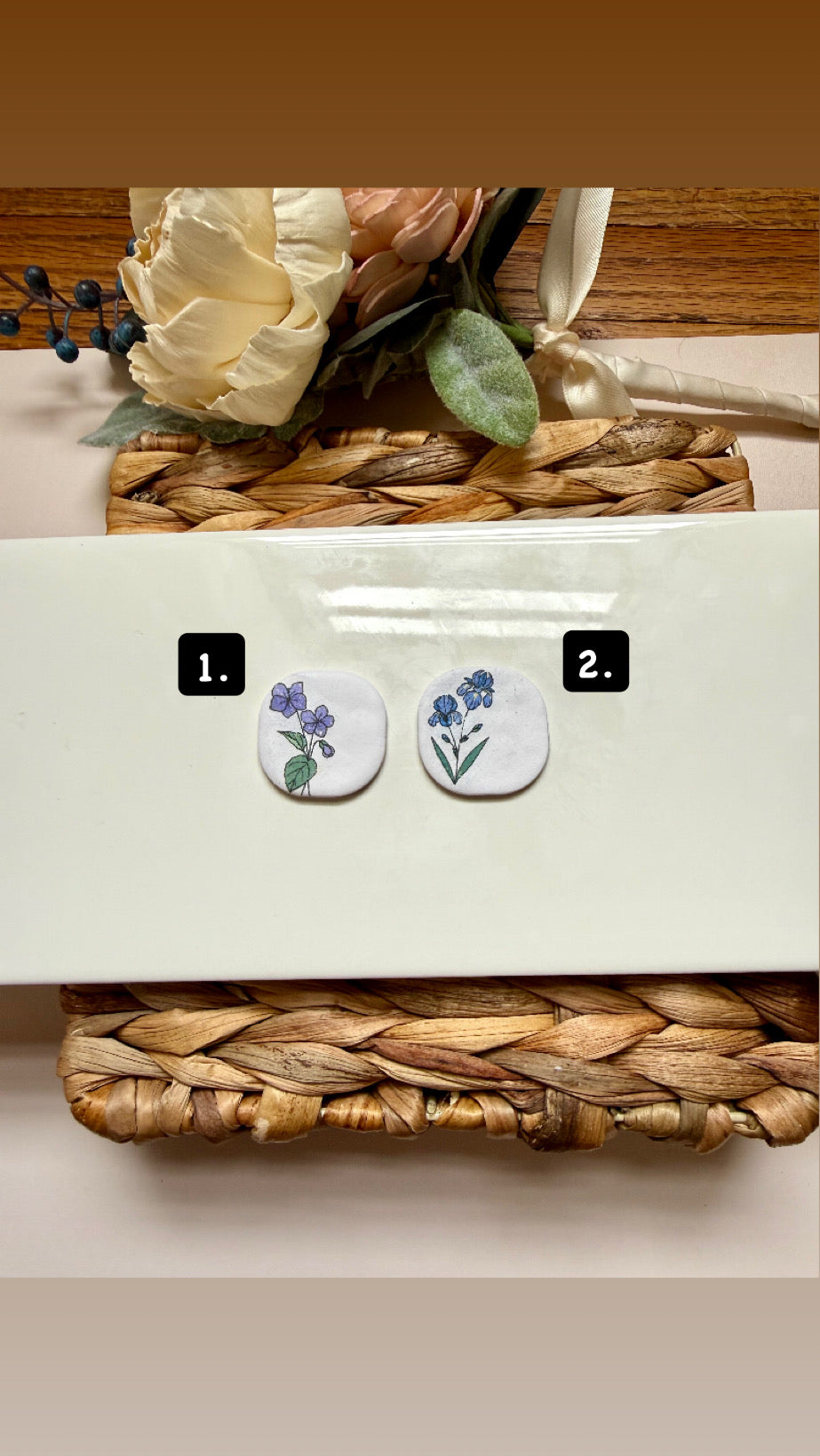 February Birth Flower Magnet