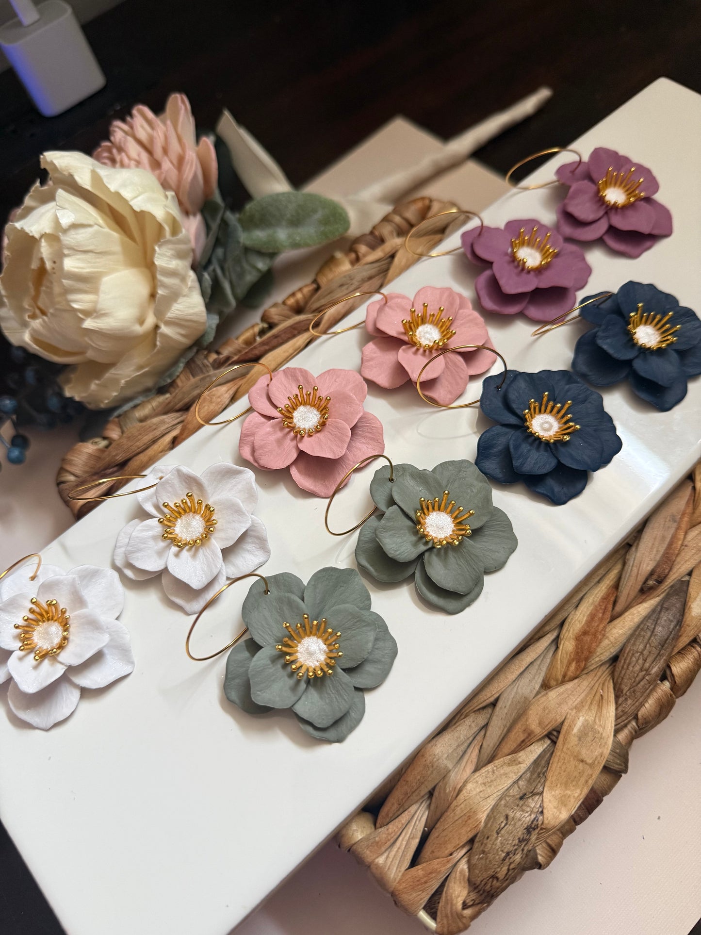 Statement Floral Dangle