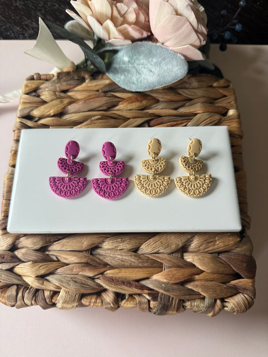 Tiered embossed Dangle