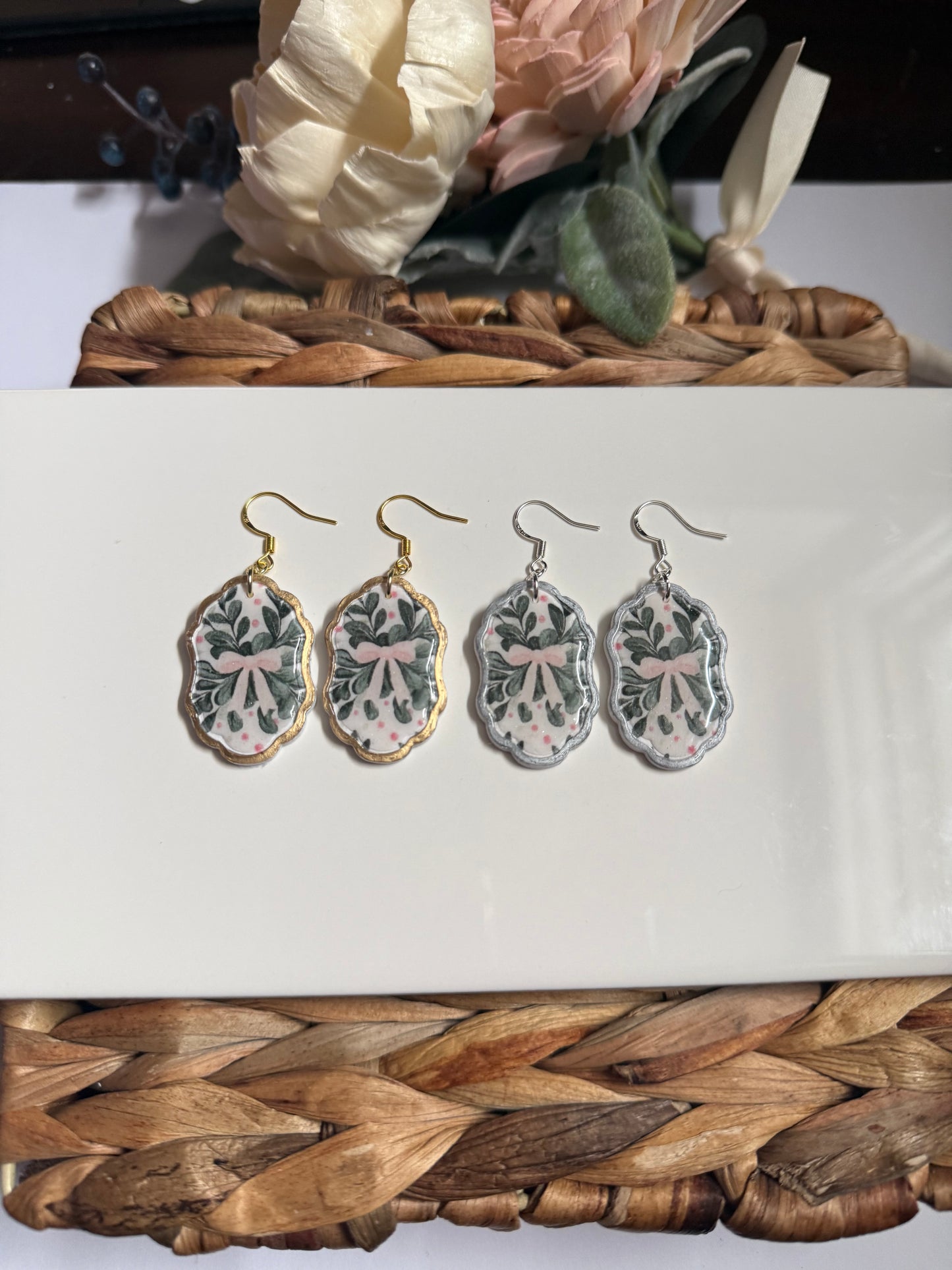 Bow Christmas Dangle