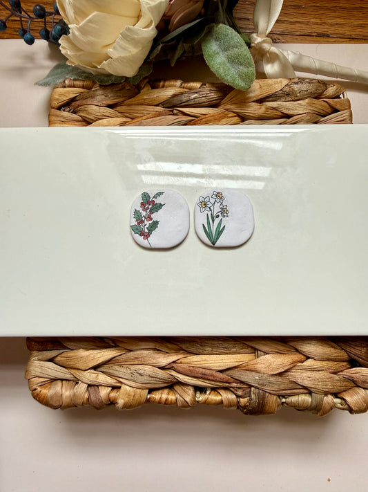 December Birth Flower Magnet