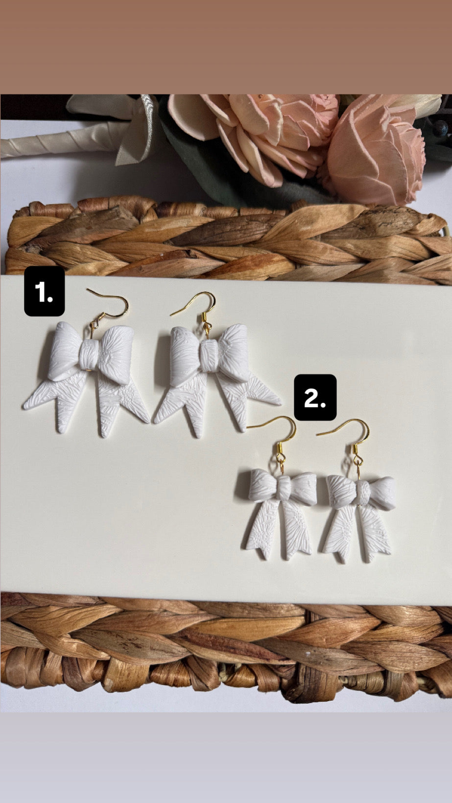 Bow Sunflower Dangle
