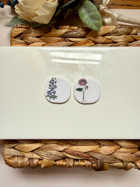 July Birth Flower Magnet