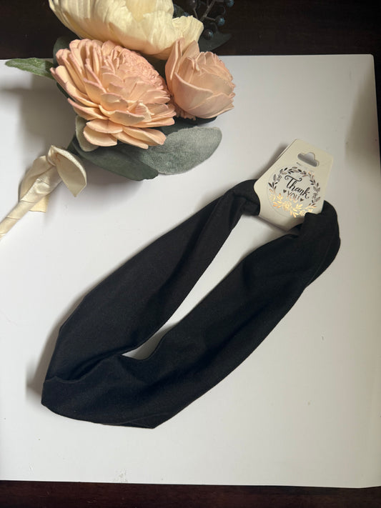 Midnight Black Headband