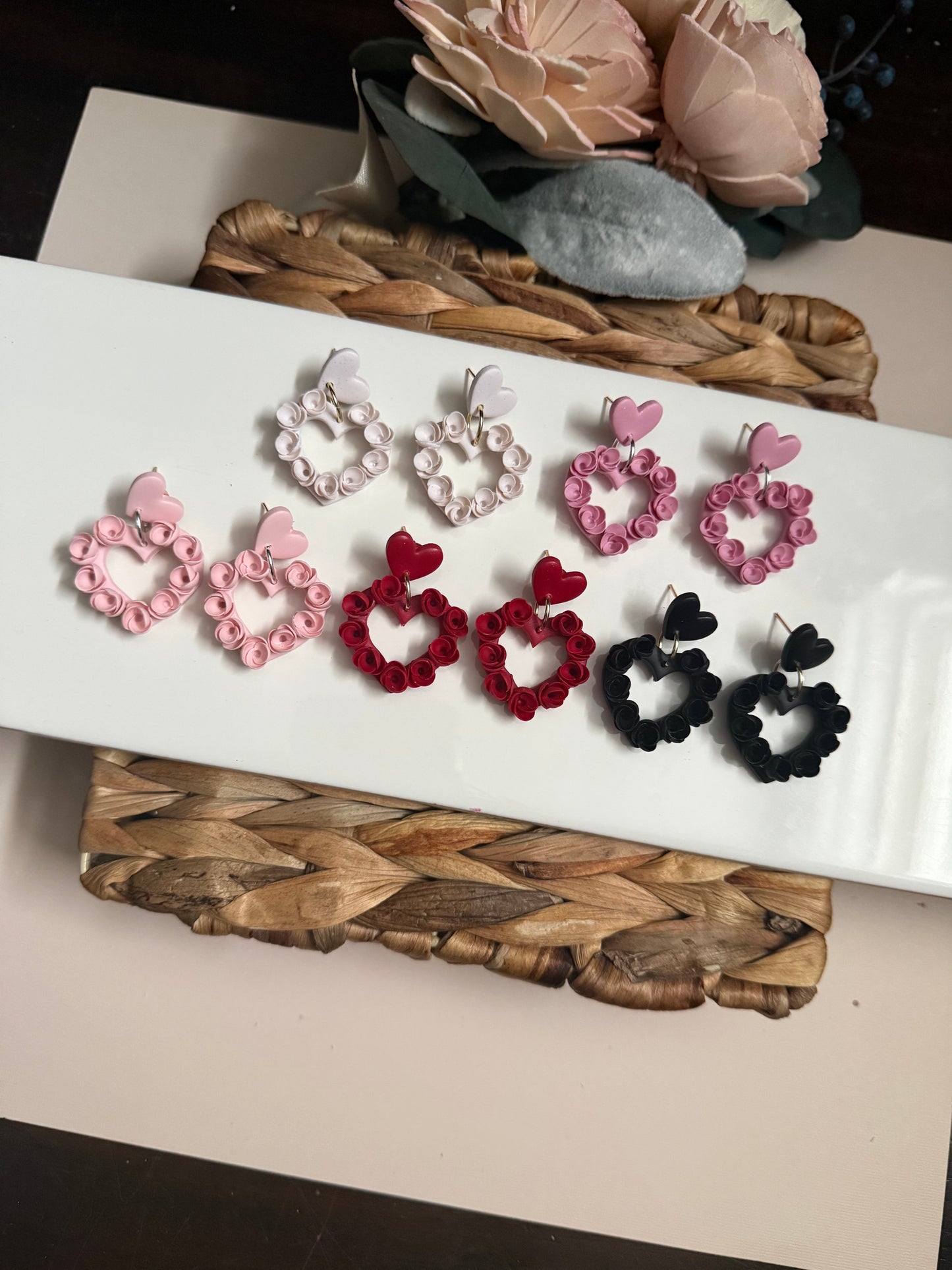 Floral Heart Dangle