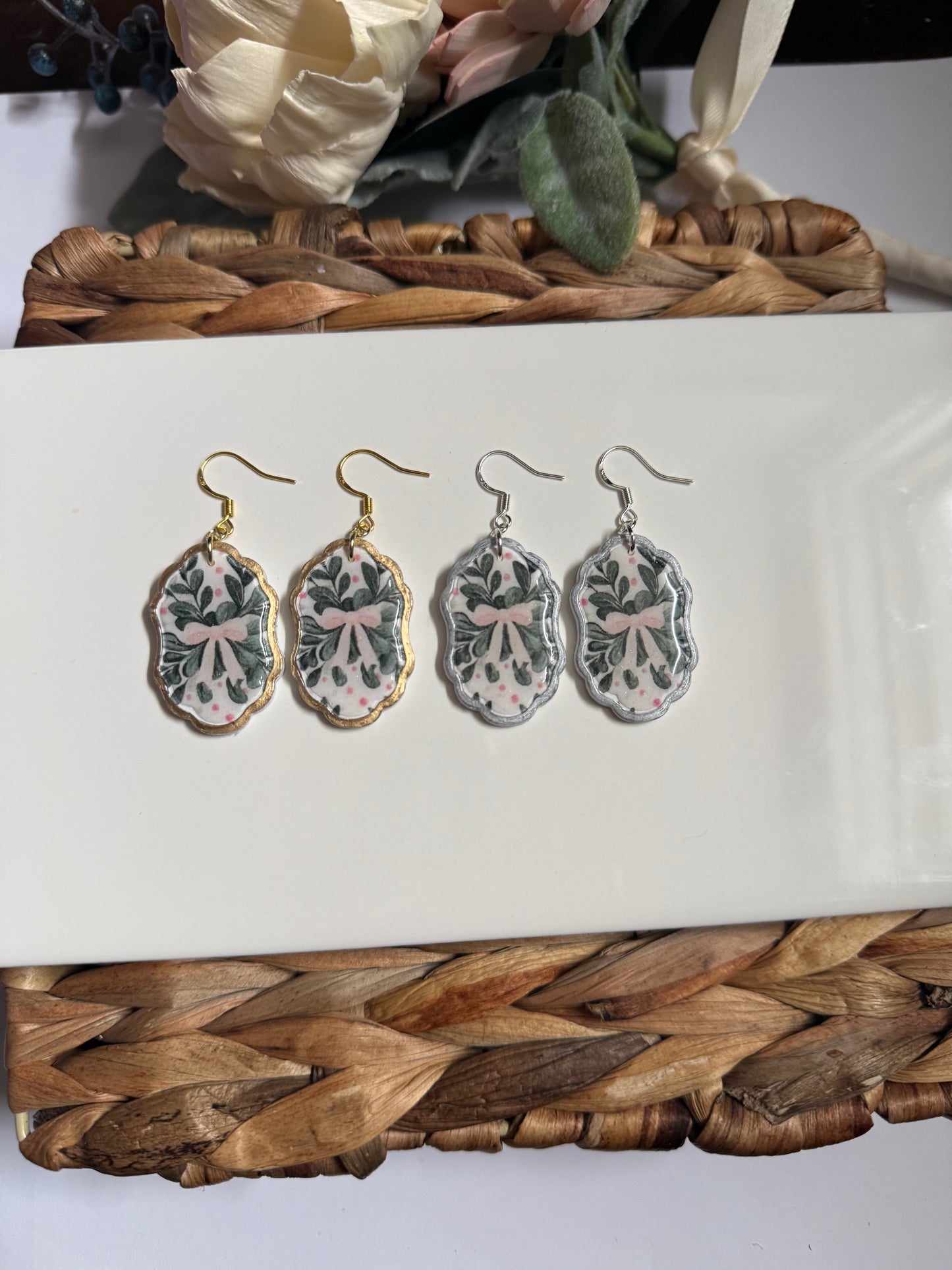 Bow Christmas Dangle