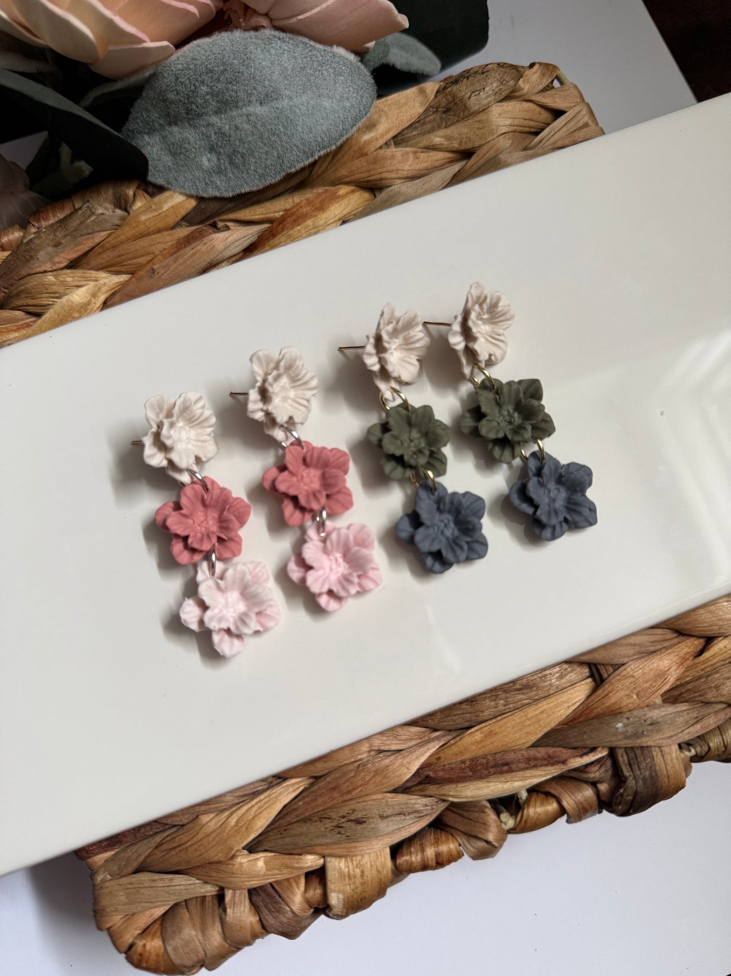 Flower Tiered Dangle
